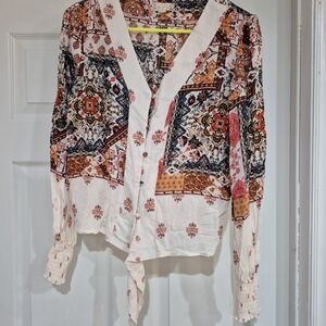 Altar'd State Multicolor Boho Blouse